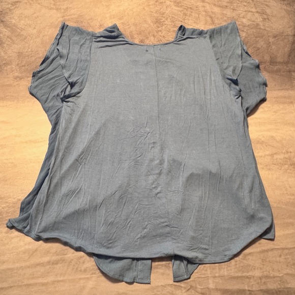 Light blue plus size 3X sleeveless button front‎ blouse. NWOT - Picture 2 of 3